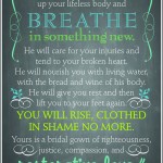 You will rise, clothed in Shame no More