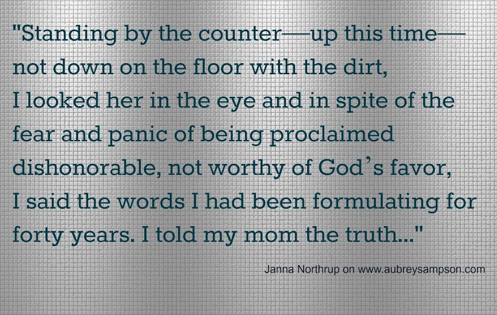 Overcoming Spiritual Shame in “Two Kitchens,” by guest blogger, Janna Northrup