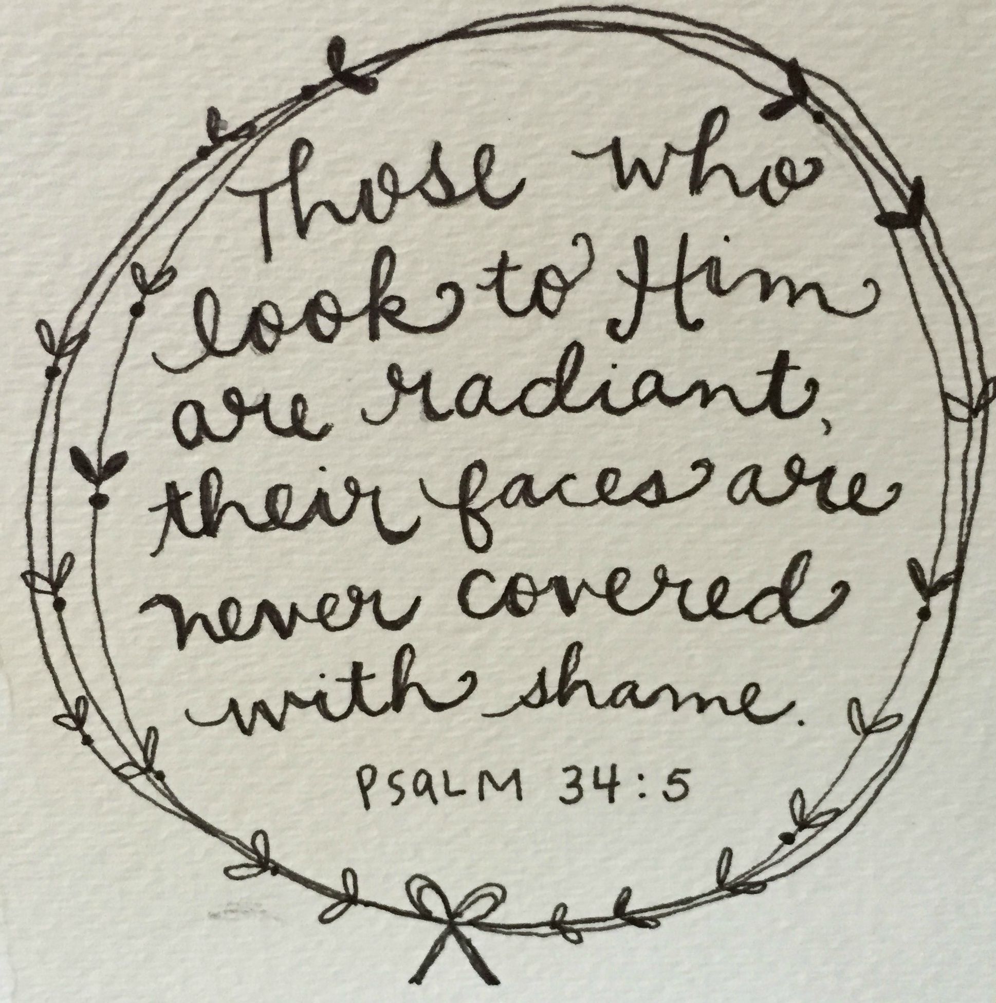 Psalm 34:5 Notecards
